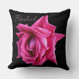Cojín Decorativo Nombre de personalizable Rachel bonito rosa rosa r