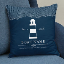 Nombre del barco del faro Nautical Personalized