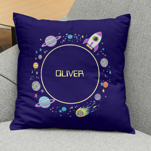 Cojín Decorativo Nombre del espacio exterior en órbita