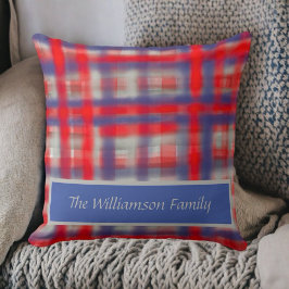 Cojín Decorativo Nombre del guión color gris azul oscuro gris color