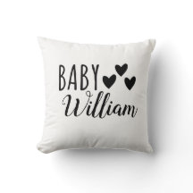 Nombre del niño bebé de corazón personalizado