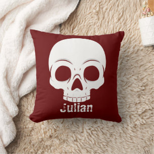 Cojín Decorativo Nombre del parlanchín simple del día de Halloween