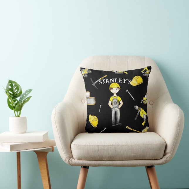 Cojín Decorativo Nombre del volquete de la construcción de un camió (Silla)