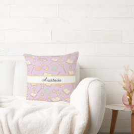 Cojín Decorativo Nombre Mágico de Bruja Chica Librera Personalizado