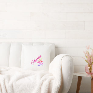 Cojín Decorativo Nombre Olivia Personalizado