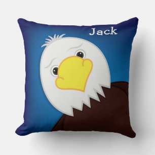 Cojín Decorativo Nombre personalizable USA Cute American Eagle