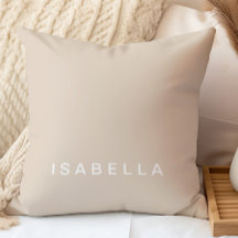 Nombre Personalizado Beige Minimalista Moderno