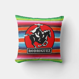 Cojín Decorativo NOMBRE Personalizado Carro Caballo Serape Español