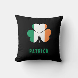 Cojín Decorativo Nombre personalizado Celtic Ireland Shamrock Irish