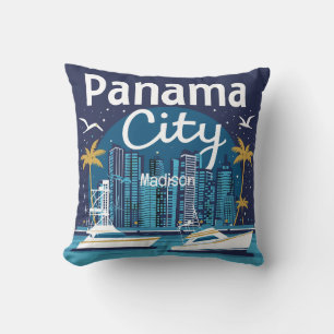 Cojín Decorativo Nombre personalizado Ciudad de Panamá