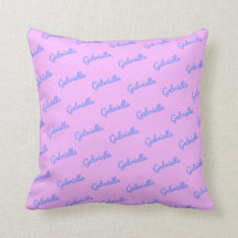 Nombre personalizado con letra cursiva rosa y mora