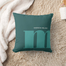 Cojín Decorativo Nombre personalizado de color de inscripción edita