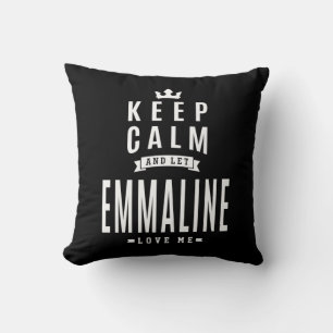 Cojín Decorativo Nombre personalizado de Emmaline Regalo de cumplea