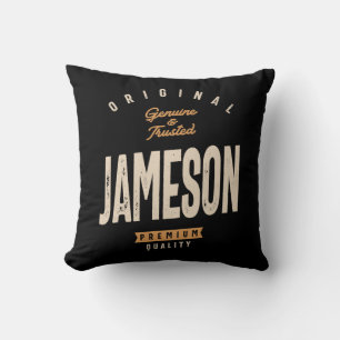 Cojín Decorativo Nombre personalizado de Jameson - Divertido Jameso