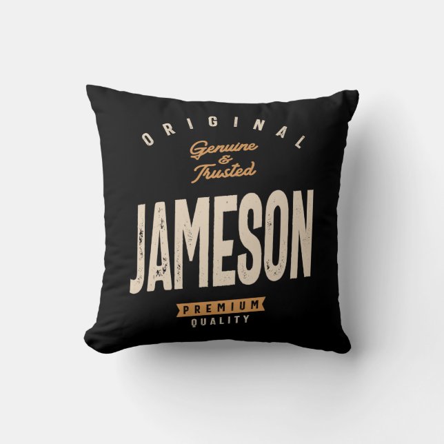 Cojín Decorativo Nombre personalizado de Jameson - Divertido Jameso (Anverso)