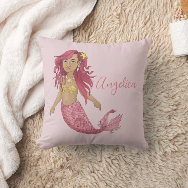 Cojín Decorativo Nombre personalizado de la habitación del Chica de (Manta)