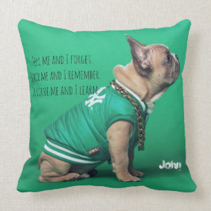 Cojín Decorativo Nombre personalizado de la mejor cotización del Bu