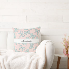 Cojín Decorativo Nombre Personalizado de Niña Lindo Precioso Arco R