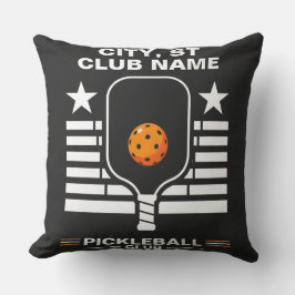 Cojín Decorativo Nombre personalizado de Pickleball Club de Pickleb