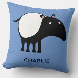 Cojín Decorativo Nombre Personalizado de Tapir