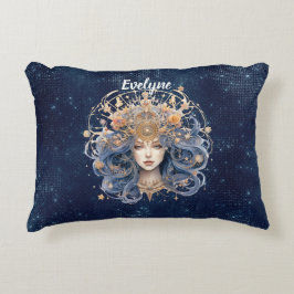 Cojín Decorativo Nombre personalizado del signo de vídeo de artista