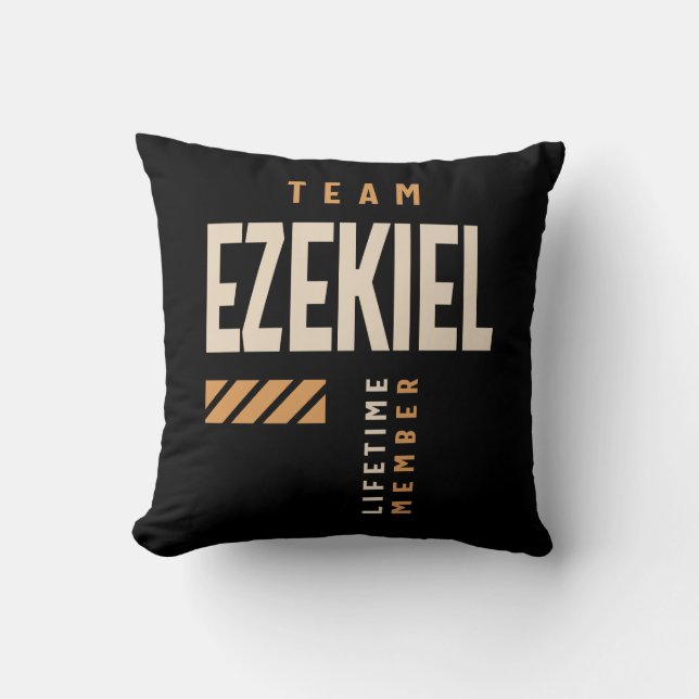 Cojín Decorativo Nombre Personalizado Ezekiel - Divertido Ezekiel (Anverso)