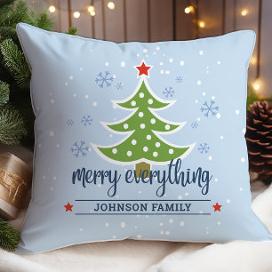 Cojín Decorativo Nombre Personalizado Feliz Todo Navidad