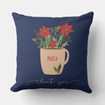 Nombre personalizado Gracias a los Navidades Poins