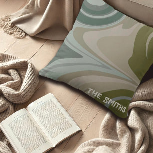 Cojín Decorativo Nombre Personalizado Inspirado En Camo Resumen Mod