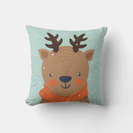 Cojín Decorativo Nombre personalizado Invierno Los animales tiran a