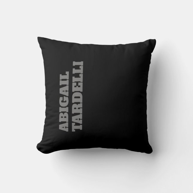 Cojín Decorativo Nombre personalizado moderno en negrita minimalist (Anverso)