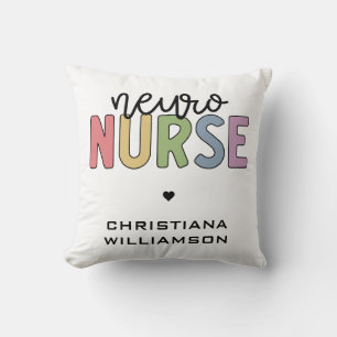 Cojín Decorativo Nombre personalizado Neuro Enfermero Neurociencia 