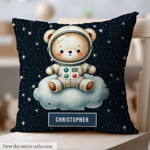Cojín Decorativo Nombre personalizado Niño Niño Astronauta Pillow T