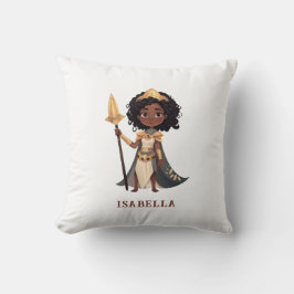 Cojín Decorativo Nombre personalizado: Pequeño guerrero caballero a