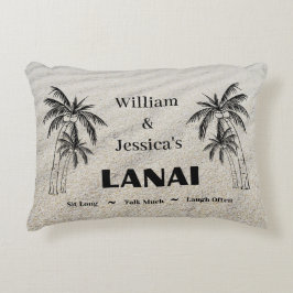 Cojín Decorativo Nombre personalizado Personalizado Lanai Tropical 