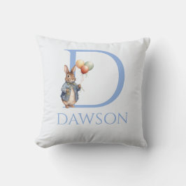 Cojín Decorativo Nombre personalizado Peter sosteniendo globos