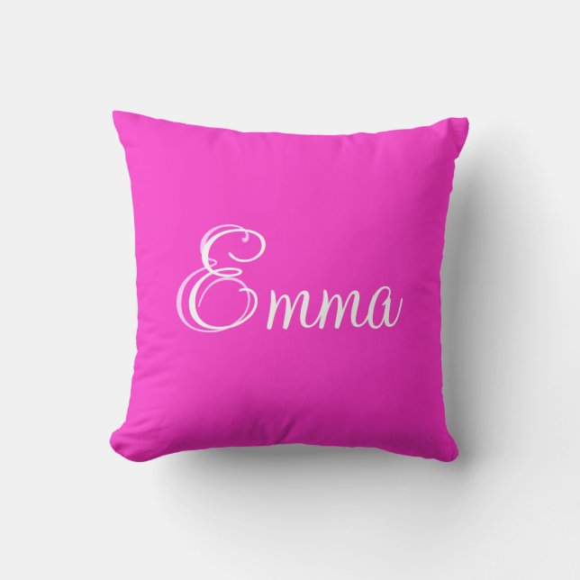 Cojín Decorativo Nombre personalizado Princesa Emma Pillow (Anverso)