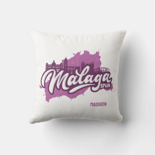 Cojín Decorativo Nombre personalizado / Texto Málaga España