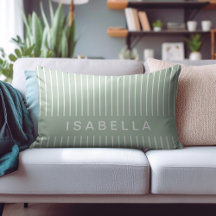 Nombre Personalizado Verde Salvia Mínimo Moderno c