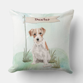 Cojín Decorativo Nombre personalizado Wire Haired Jack Russell Masc