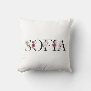 Cojín Decorativo Nombre Sofía. Mi nombre es Sofía.