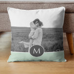 Cojín Decorativo Nombre y foto personalizados de la Casa de la Mone<br><div class="desc">Nombre y foto personalizados de la Casa de la Moneda minimalista</div>