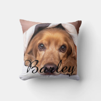 Cojín Decorativo Nombre y foto simples, modernos y elegantes para m