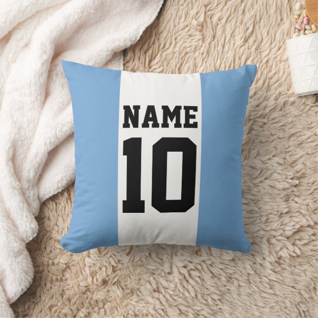 Cojín Decorativo Nombre y número personalizados personalizados Arge (Manta)