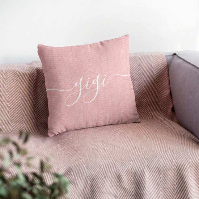Cojín Decorativo Nombres de los nietos | Gigi personalizado (Subido por el creador)