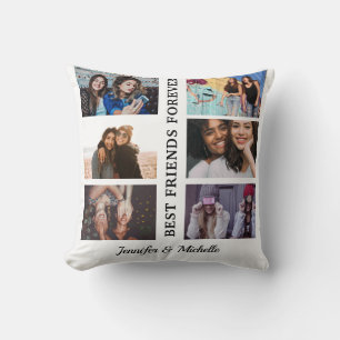 Cojín Decorativo Nombres personalizados de los mejores amigos y 6 f
