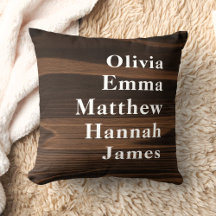 Nombres personalizados de niños de madera rústica 