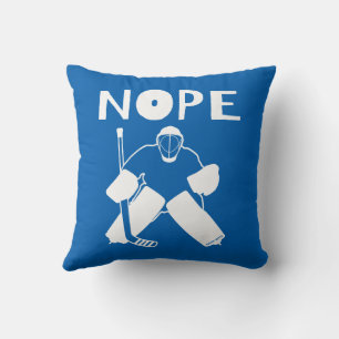 Cojín Decorativo Nope Funny Hockey Goalie Reversible