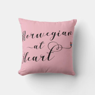 Cojín Decorativo Noruego En El Cushion Del Corazón, Noruega