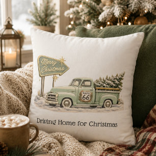 Cojín Decorativo Nostálgica Navidad Hogareña Sage